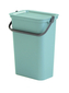 Odpadkový koš s víkem a rukojetí MODA 10 l zeleno-šedá
