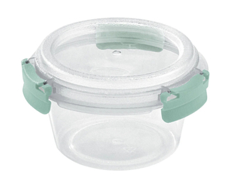 Dóza na potraviny FRESH SYSTEM 0,38 l kulatá transp/zelená