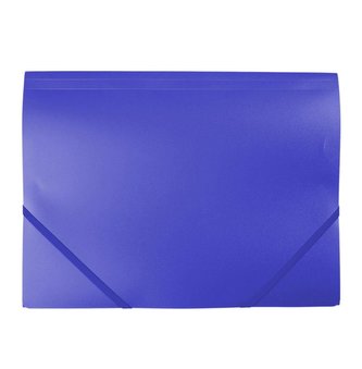Teczka plastikowa z gumką niebieska D.RECT