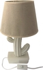 DUE ESSE, Stolní lampa bílá s bílým kaktusem 38 cm
