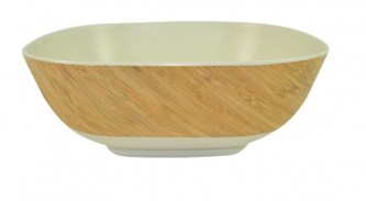 DUE ESSE, Miska Bamboo Nature 15 x 15 cm, světlá