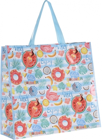 Koopman, Nákupní taška SUMMER 49 x 45 x 18,5 cm, modrá