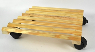 DUE ESSE, Podstavec pod květináč s kolečky, 30 x 30 cm