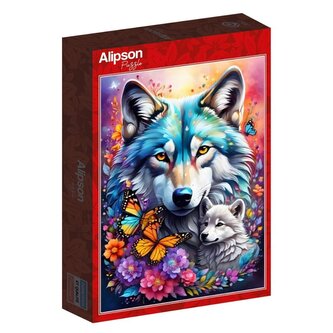 Puzzle 1000 Matczyna miłość- Wilki