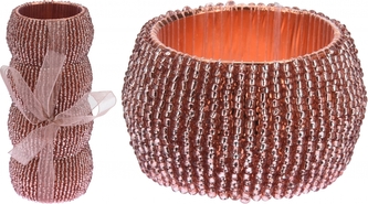 KOOPMAN, Kroužky na ubrousky sada 4 ks, starorůžová