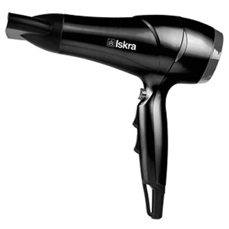ISKRA, fén na vlasy RH-1837-2BL, 2200 W, černý