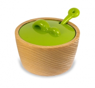 IGOTREND, Cukřenka + zelené víčko + lžička, série BUBBLES