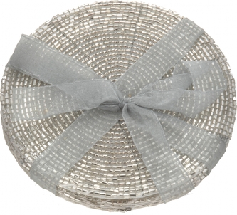 KOOPMAN, Podložky pod sklenice sada 4 ks, stříbrná