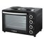 ISKRA, mini trouba 38 l s dvouvařičem a otočným grilem HL38RCT, černá