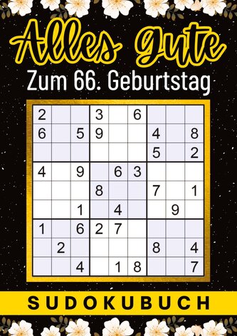 66 Geburtstag Geschenk | Alles Gute zum 66. Geburtstag - Sudoku