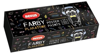 Farby plakatowe 20ml 12 kolorów