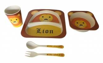DUE ESSE, Dětská jídelní sada LEV, 5 dílná