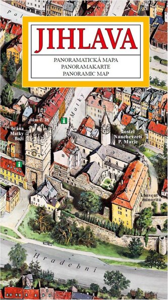 Jihlava - Panoramatická mapa / česky, anglicky, německy