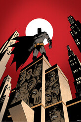 Plakát, Obraz - Batman - Villain Skyline, 61 × 91.5 cm