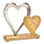 Stojanová srdíčka z mangového dřeva/kov