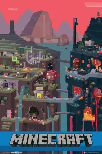 Plakát, Obraz - Minecraft, 61 × 91.5 cm