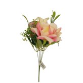 Kytička růže a hortenzie krém-růžová  JH005 krém-růžová