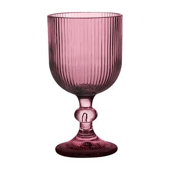 SELENA SZKLANKA NA STOPCE 370 ml, RÓŻOWA