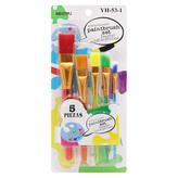 Sada barevných štětců (5 ks) plochých Jumbo