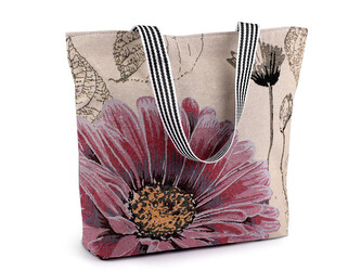 Textilní taška se zipem 43x37 cm - 1 ks - režná šedá