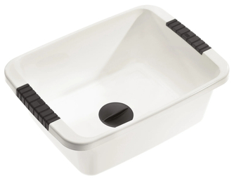 Umyvadlo s výpustí BELLA obdélníkové 10l bílá