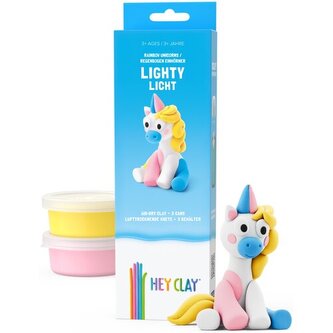 HEY CLAY HCL30136CEE Figurka Jednorożec Lighty 3 pak