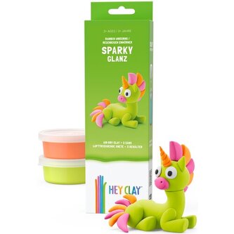 HEY CLAY HCL30139CEE Figurka Jednorożec Sparky 3 pak