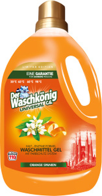 WaschKönig prací gel Universal Orange Spanien - 110 dávek 3,305 L