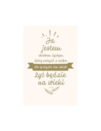 NT z infografikami B5 srebr. tł. Ja jestem chlebem