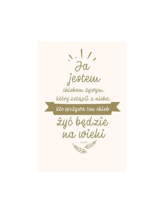 NT z infografikami B5 złote tł. Ja jestem chlebem