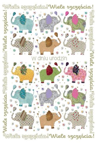 Kartka okolicznościowa Urodziny