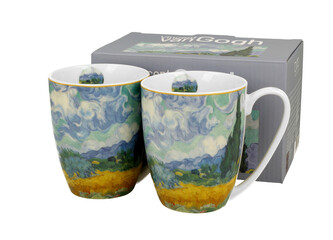 2 kubki classic WHEAT FIELD inspired by Van Gogh