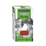 Alpino barevné tužky na obličej - 6ks růžová