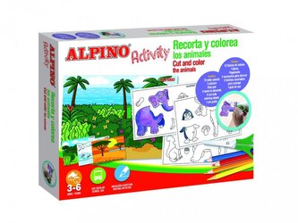 Alpino Activity vystřihujte a obarvujte zvířata