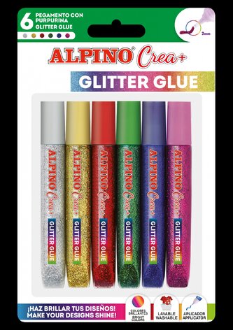 Alpino Crea třpytivé lepidlo 6ks