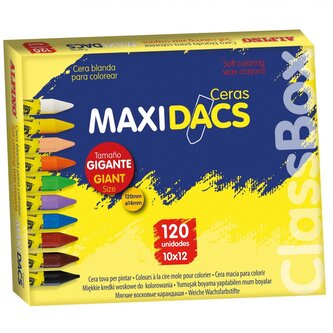 Alpino Velké Balení 120 voskovek MaxiDacs v různých barvách