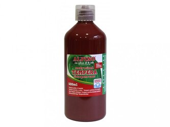 Láhev temperové barvy do školy 500 ml. hnědá