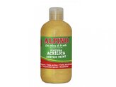 Láhev akrylové barvy do školy 250ml. zlatá