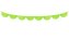 Girlanda bibułowa frędzle zielone jabłuszko 3m