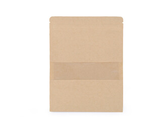 Papírový sáček s průhledem, střední - 10 ks - přírodní stř.