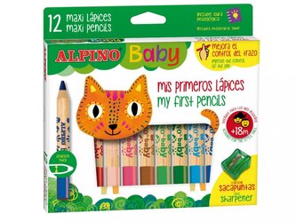 Barevné dětské tužky Alpino Baby 12ks