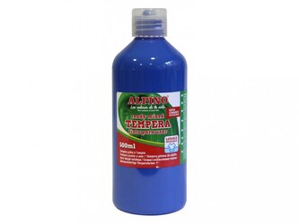 Láhev temperové barvy do školy 500 ml. ultramarínová modrá