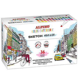 Alpino Balení 36ks fixů na skici Color Experience