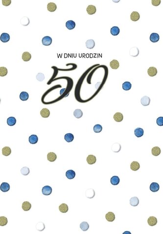 Kartka okolicznościowa Urodziny 50