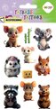 Tatuaże zmywalne Cute Animals HAPPY COLOR