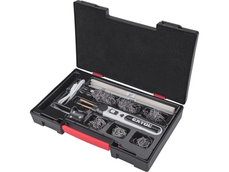 EXTOL PREMIUM svářečka sponkovací na plasty aku, USB nabíjení