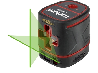 FORTUM laser zelený liniový křížový samonivelační