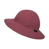 Dívčí klobouk mušelín Ruby red; Barva: rubínová; Velikost: XXL
