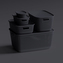 OPENSTORE POJEMNIK 28X19,5X10,5CM 3,5L CZARNY (5320)