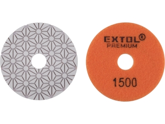 EXTOL PREMIUM kotouč diamantový leštící na obklady, O100mm, P1500, suchý zip